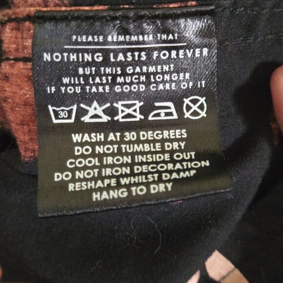 Lazy Oaf Rare Unique Novelty Print London Streetwear Shirt Black Blush Size S - Picture 7 of 8